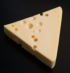 Image showing cheese on black