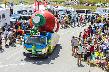 Image showing Teisseire Vehicle in Alps - Tour de France 2015