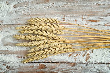 Image showing flour and wheat