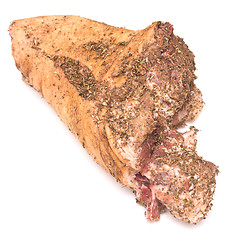 Image showing marinated pork leg