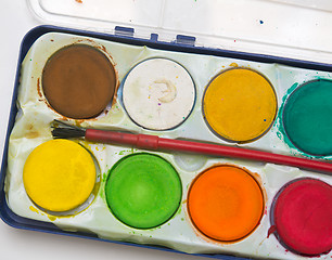 Image showing watercolor palette