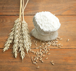 Image showing flour and wheat