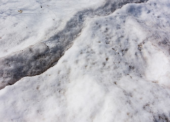 Image showing dirty snow