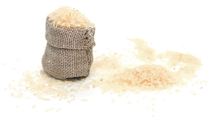 Image showing rice in sack