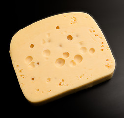 Image showing cheese on black