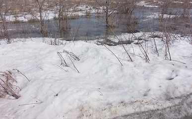 Image showing dirty snow