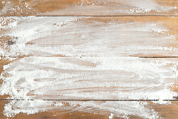 Image showing flour on table