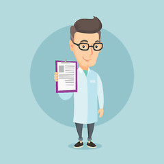 Image showing Doctor with clipboard vector illustration.