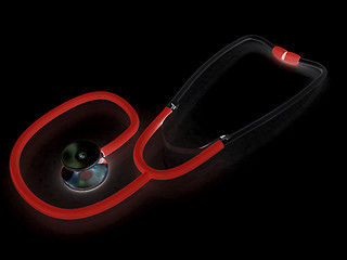 Image showing stethoscope. 3d illustration