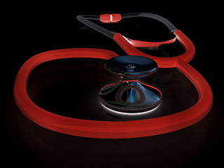 Image showing stethoscope. 3d illustration