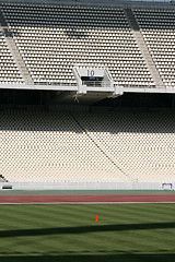 Image showing empty stadium gate