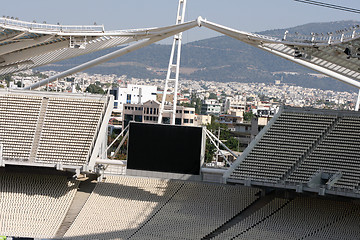 Image showing olympic stadium monitor