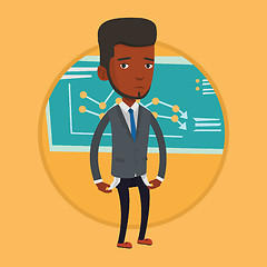 Image showing Bancrupt business man vector illustration.