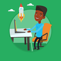 Image showing Business start up vector illustration.