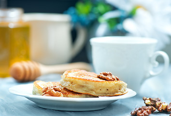 Image showing pancakes with nuts