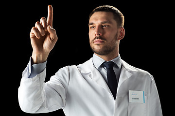 Image showing doctor or scientist in white coat