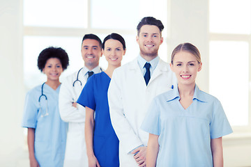 Image showing group of doctors and nurses at hospital