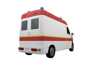 Image showing AmbulanceEU isolated back view 02