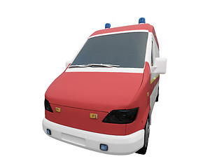 Image showing AmbulanceEU isolated front view 01