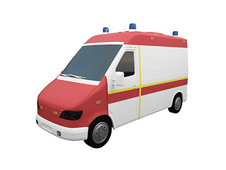 Image showing AmbulanceEU isolated front view 02