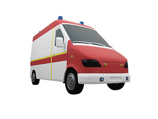 Image showing AmbulanceEU isolated front view 03