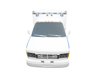 Image showing AmbulanceUS isolated front view 01