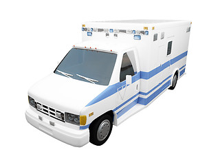 Image showing AmbulanceUS isolated front view 02