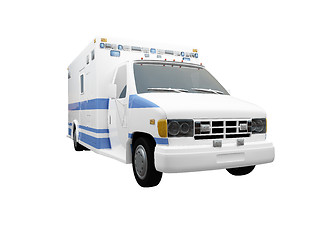 Image showing AmbulanceUS isolated front view 03