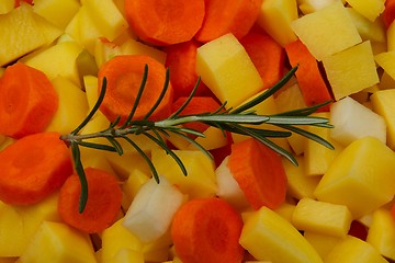 Image showing Vegetables with herbs