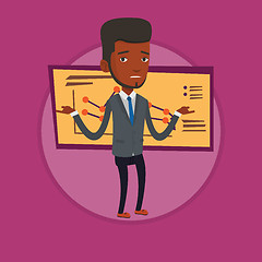 Image showing Bancrupt business man vector illustration.