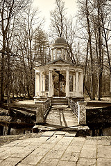 Image showing old coffee pavilion - rotunda in Kemeri, Latvia