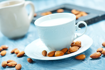 Image showing almond milk