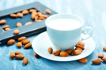 Image showing almond milk