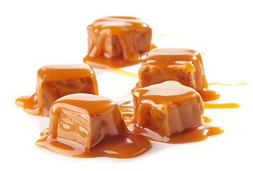 Image showing pieces of caramel candies