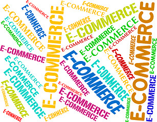 Image showing Ecommerce Word Represents Online Business And Biz