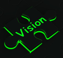 Image showing Vision Puzzle Showing Future And Destiny