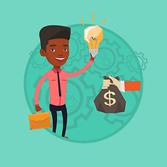 Image showing Successful business idea vector illustration.