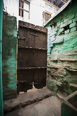 Image showing Old wooden door