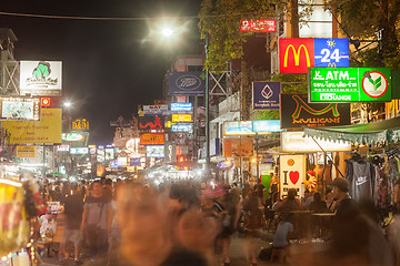 Image showing Signs along Khao San Road