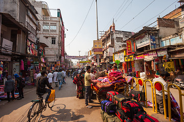 Image showing Street market, Varanasi