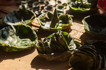 Image showing Leaf plates in Nepal