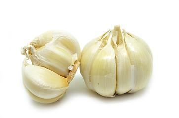 Image showing Garlic isolated on white