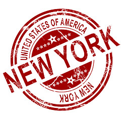 Image showing New York stamp with white background