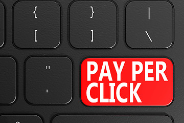 Image showing Pay Per Click on black keyboard