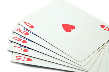 Image showing Playing cards isolated