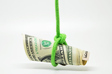 Image showing Dangling US dollar 