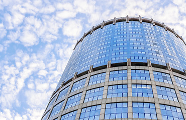 Image showing View On The Top Of Glass Skyscraper