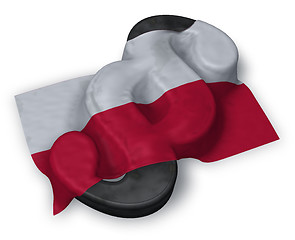 Image showing paragraph symbol and flag of poland - 3d rendering