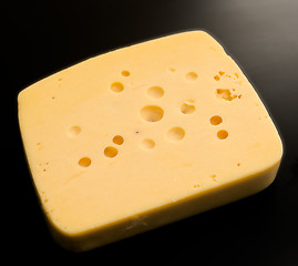 Image showing cheese on black