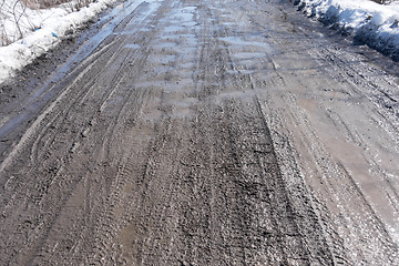 Image showing dirty road